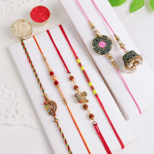 Buy Brilliant Rakhi Combo For Bhaiya Bhabhi