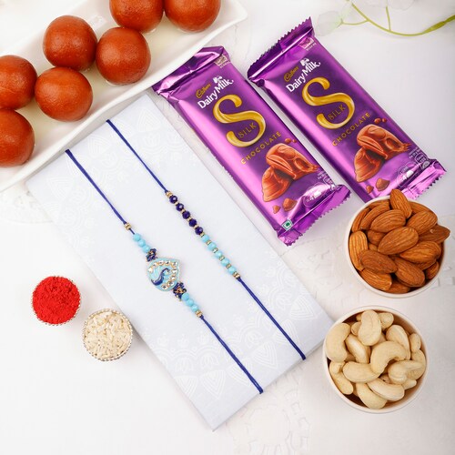 Buy Adorable Rakhi Set of 2 Treat Gourmet Combo