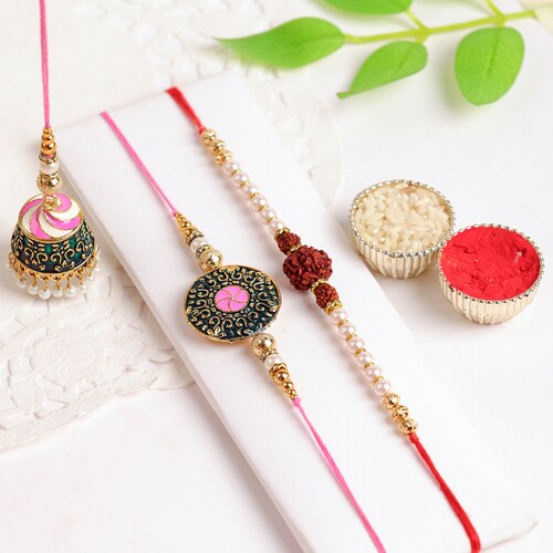 Buy Unbelievable Royal Bhaiya Bhabhi Rakhi Combo