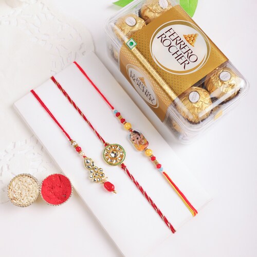 Buy Family Ties Rakhi Set with Ferrero Delight