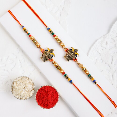 Buy Kalash Meenakari  Set of 2 Rakhi