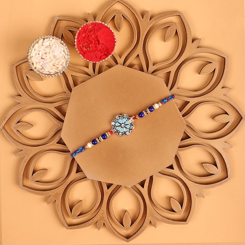 Buy Designer Blue Rakhi