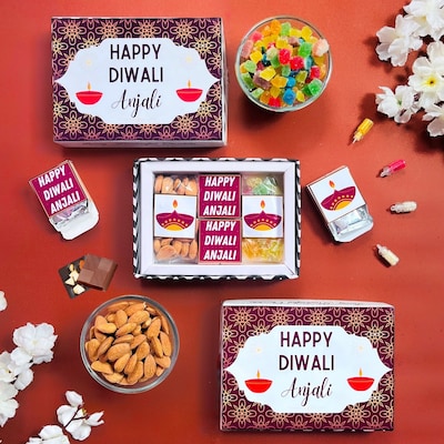 Blessed Diwali Chocolate Mixed Fruit Treat