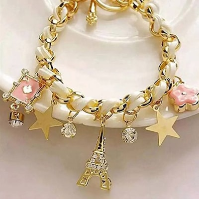 Eiffel Bloom Charm Bracelet