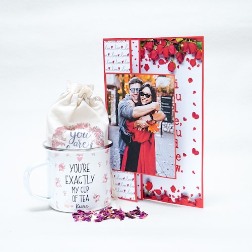 Personalised Sweet Moments Valentine Hamper | Winni.in