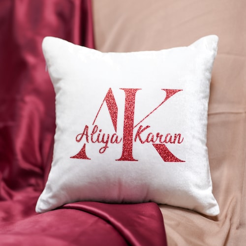 Buy Personalised Valentine Couple Cushion