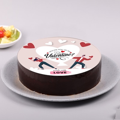 Valentine Chocolate Truffle Cake