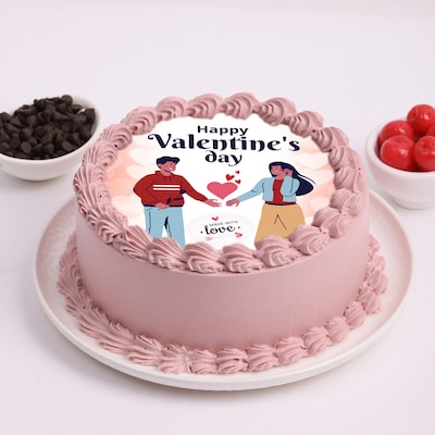 Valentine Chocolate Cream Cake