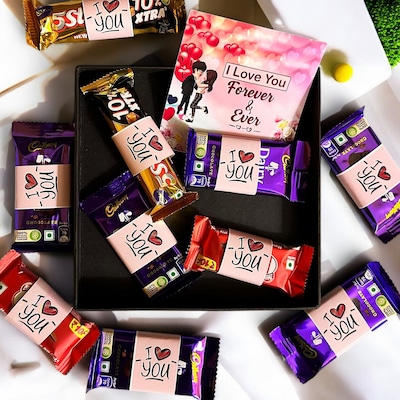Blissful Chocolate and Greeting Valentine Combo