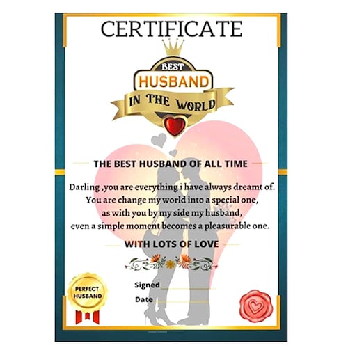 Buy Best Husband Award Valentine Gift