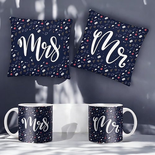 Buy Valentine Mr and Mrs Mug Set