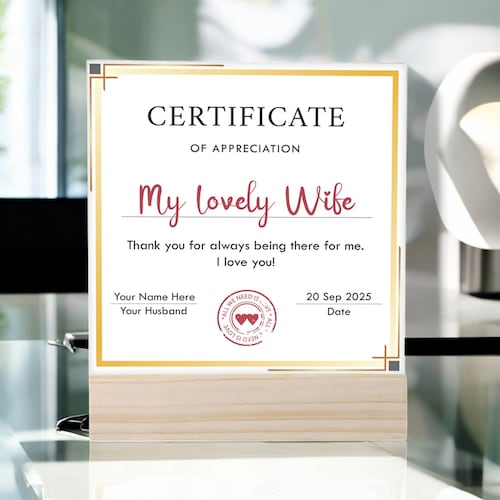 Buy Best Wife Award Gift Frame