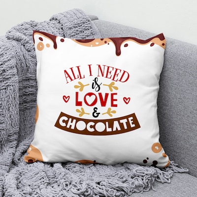 Love and Chocolate Valentine Cushion