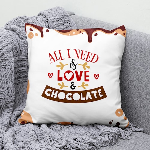 Buy Love and Chocolate Valentine Cushion