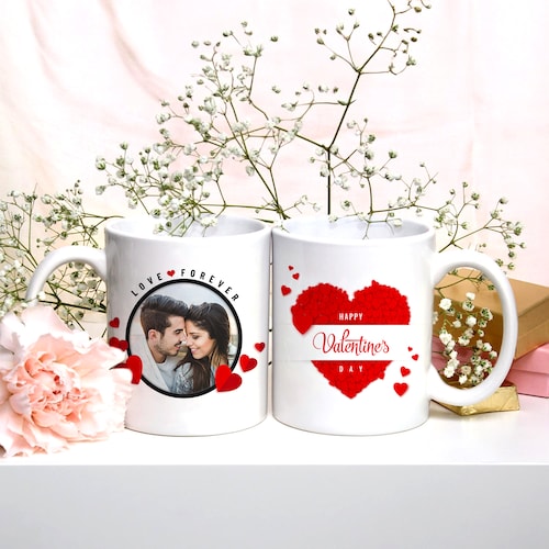 Buy Valentine Couple Personalised Photo Mug