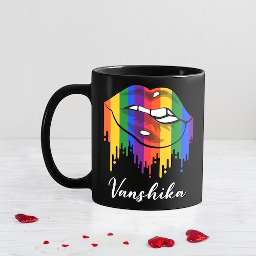 Buy Shiny Black Magical Valentine Mug