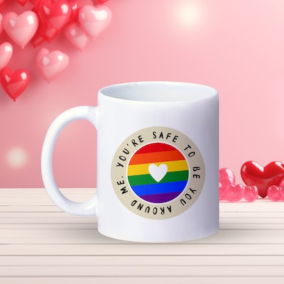 Valentine Spectrum Heart Mug