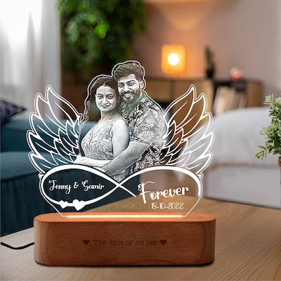Personalised Timeless Valentines Lamp Gift