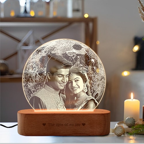 Buy Moon Inspired Personalized Valentines Day Gift Lamp