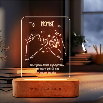 Personalized Promise Glow Lamp