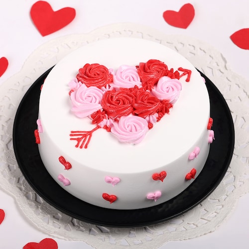 Buy Rosy Romance Black Forest Cake