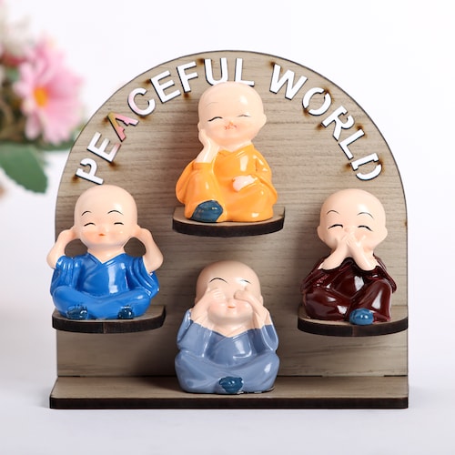 Buy Peaceful Buddha Monk Fugurines Valentine Gift