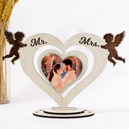 Buy Personalised Valentine Love Birds Table Top Frame