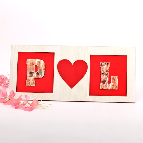 Buy Personalised Alphabet Couple Valentines Frame