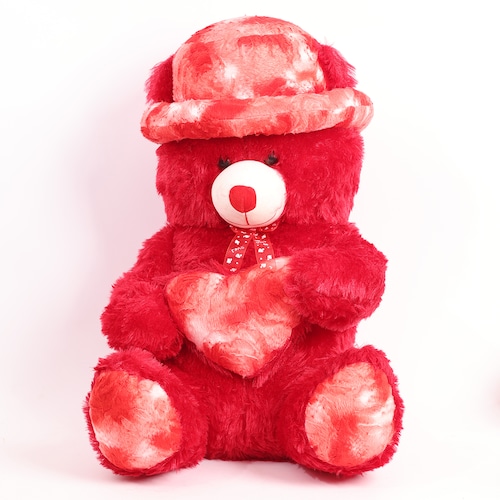 Buy Adorable Valentines Teddy with Hat