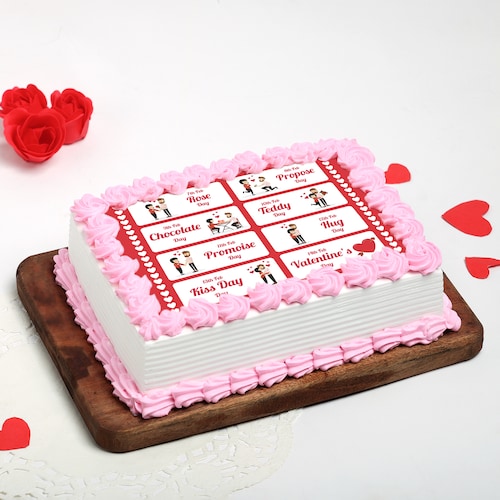 Buy Valentine Pineapple Poster Cake