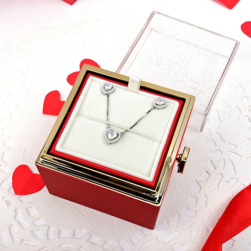 Buy Radiant Sterling Silver Heart Shaped Pedant Set