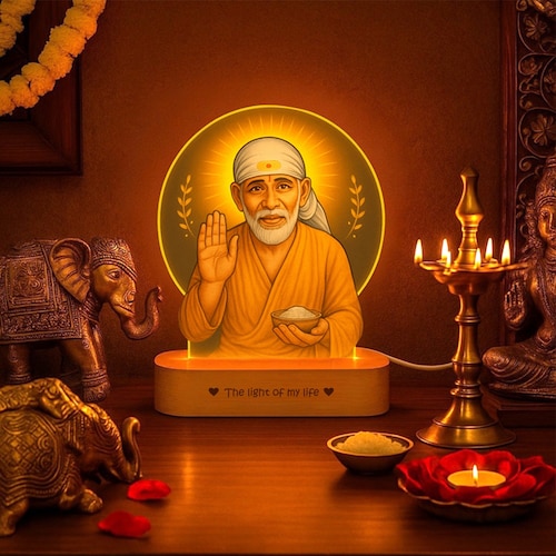 Buy Sai Baba Led Photo Lamp
