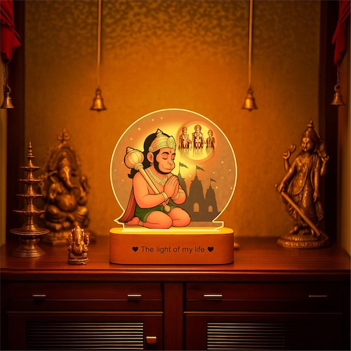 Buy Hanuman Led Lamp with Uv Printed Acrylic