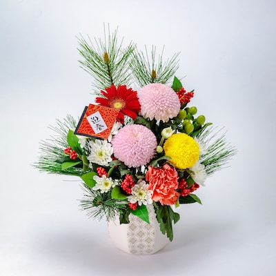 Japanese New Years floral arrangement
