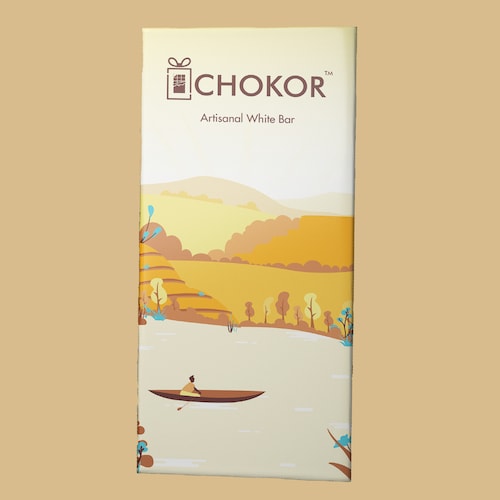 Buy Chokor Artisanal White Chocolate Bar 100 gm