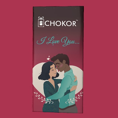 Chokor I Love You Chocolate Bar 100 gm