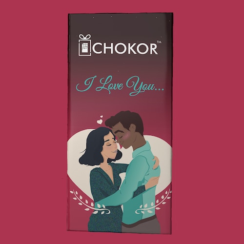Buy Chokor I Love You Chocolate Bar 100 gm