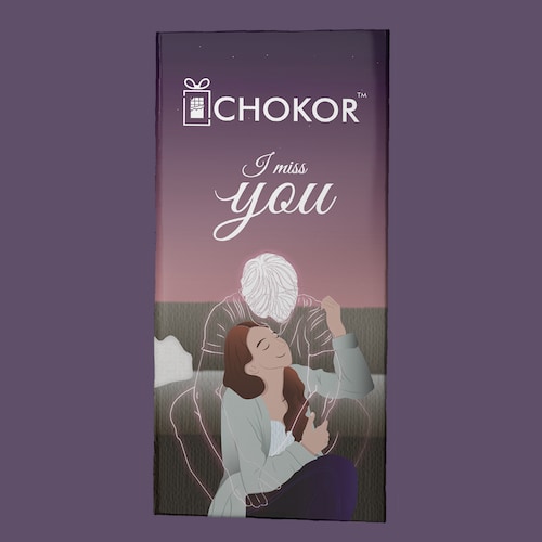 Buy Chokor I Miss You Chocolate Bar For Boy 100 gm