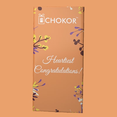 Chokor Heartiest Congratulations Chocolate Bar 100 gm