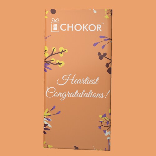 Buy Chokor Heartiest Congratulations Chocolate Bar 100 gm