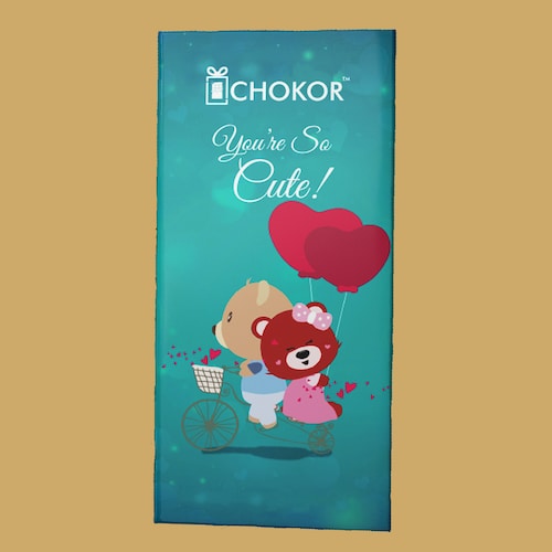 Buy Chokor You Are So Cute Chocolate Bar 100 gm