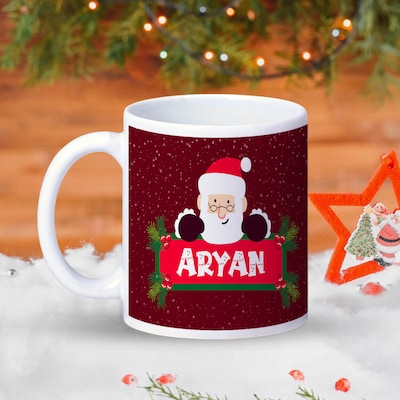Personalized Warm Wishes Christmas Mug