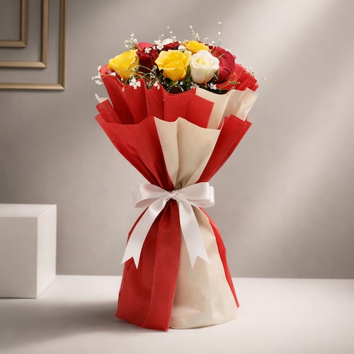 108205_8 Mixed Roses Bouquet