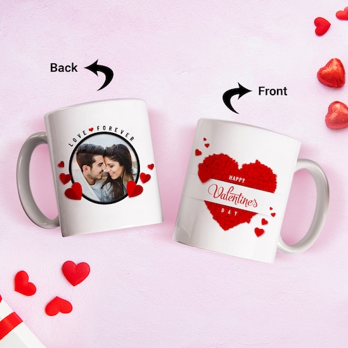 Buy Valentine Couple Personalised Photo Mug