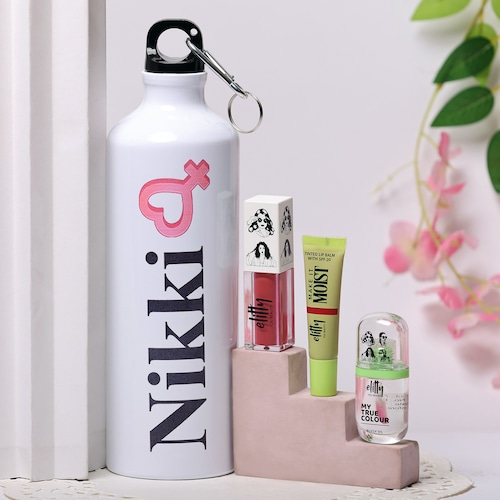 Buy Personalized Sipper Bottle with Glam Kit