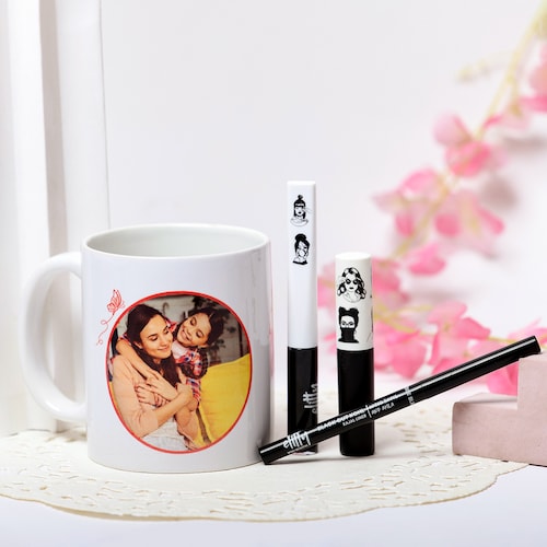 Buy Personalized Photo Mug with Cosmetic Kit