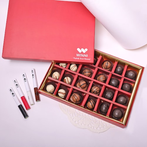 Buy Truffle Chocolate Box with Elegant Beauty Touch