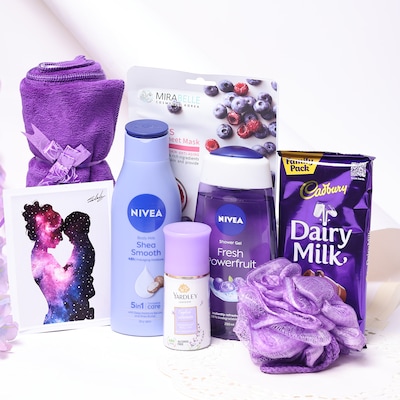Purple Bliss Hamper For Her