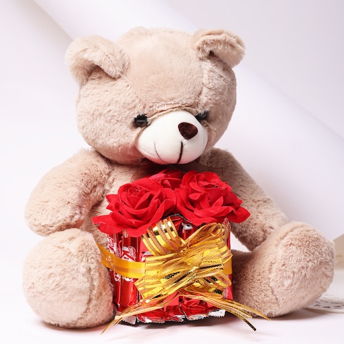 Buy Cuddle Cute Teddy Gift Basket