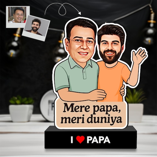 Buy Personalized Caricature Gift for Dad From Son